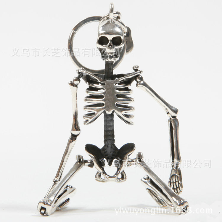 Wholesale Zinc Alloy Easter Skeleton Creative Key Chain